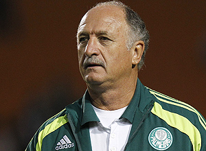 O técnico Luiz Felipe Scolari durante um jogo do Palmeiras